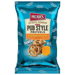 Herrs Pretzels Pub Style Cheddar 11oz - 11 Oz