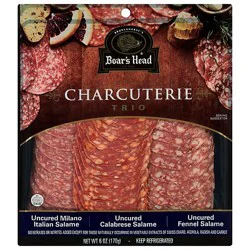 Boars Head Charcuterie Uncured Salame Trio Tray - 6 Oz