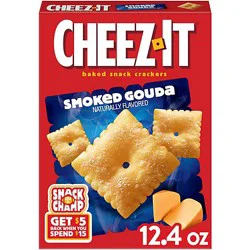 Cheez-It Baked Snack Crackers Smoked Gouda Lunch Snacks - 12.4 Oz