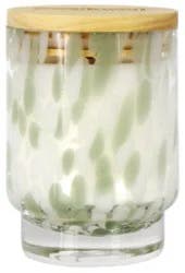 Overjoyed Boutiqe Dot Glass Candle Green - 8 Oz