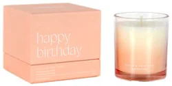 Overjoyed Boutique Gift Box Candle Peach - 8 Oz