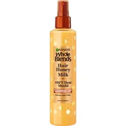 Garnier Whole Blends Hair Honey Milk 450f Heat Shield Spray Anti-Frizz - 8.5 Fl. Oz.