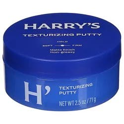 Harrys Malleable Hold Texturizing Hair Putty For Men - 2.5 Oz