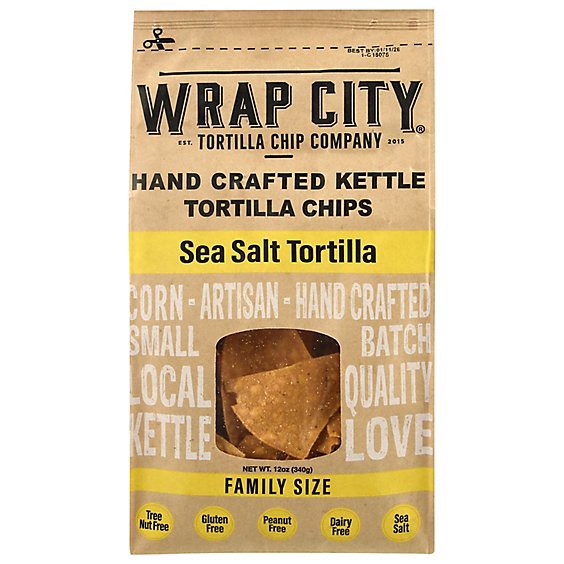 slide 1 of 1, Wrap City Tortilla Chips Lightly Salted 12oz - 12 Oz, 12 oz