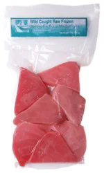 Icy Ocean Wild Caught Raw Frozen Yellowfin Tuna Medallions - 1 Lb