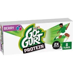 Go-Gurt Protein Berry Yogurt Tubes 8 Count - 16 Oz