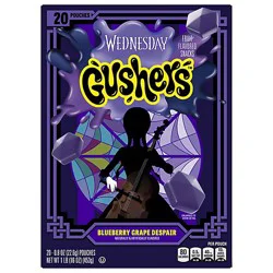 Gushers Blueberry Grape Fruit Flavored Snacks 20 Count .8 Ounce - 20 Ct