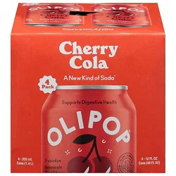 Olipop Prebiotic Cherry Cola 4-12fz - 4-12 Fz