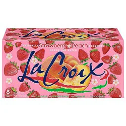Lacroix Strawberry Peach Sparkling Water - 8-12 Fl. Oz.