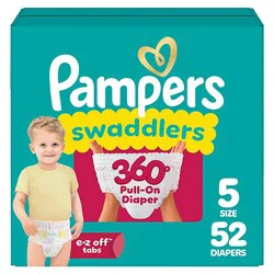 Pampers Swaddlers 360 Diapers Base Version 4.5x 5/junior - 52 Ct