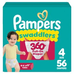 Pampers Swaddlers 360 Diapers Base Version 4.5x 4/maxi - 56 Ct