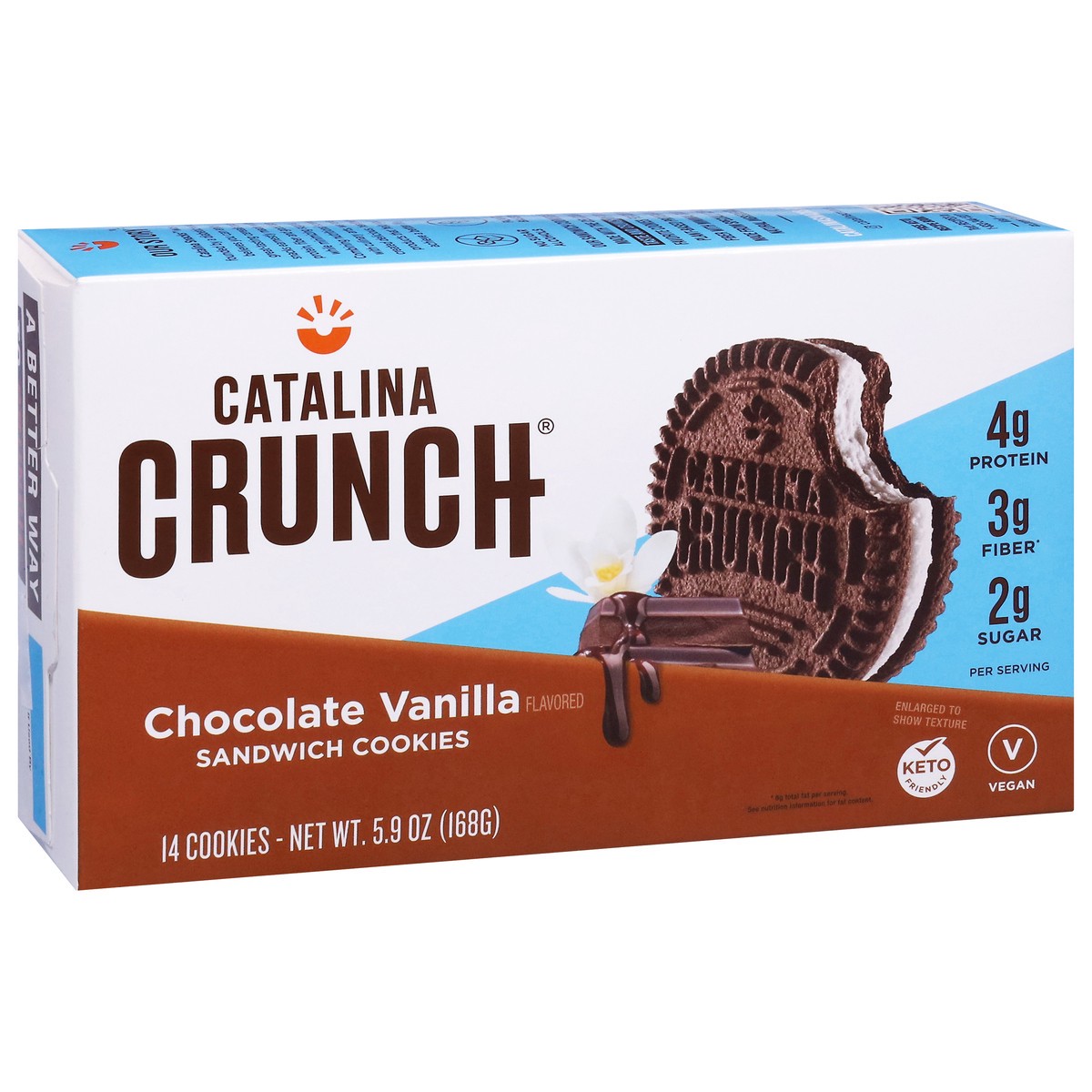slide 14 of 17, Catalina Crunch Chocolate Vanilla Sandwich Cookies - 5.92 Oz, 5.92 oz