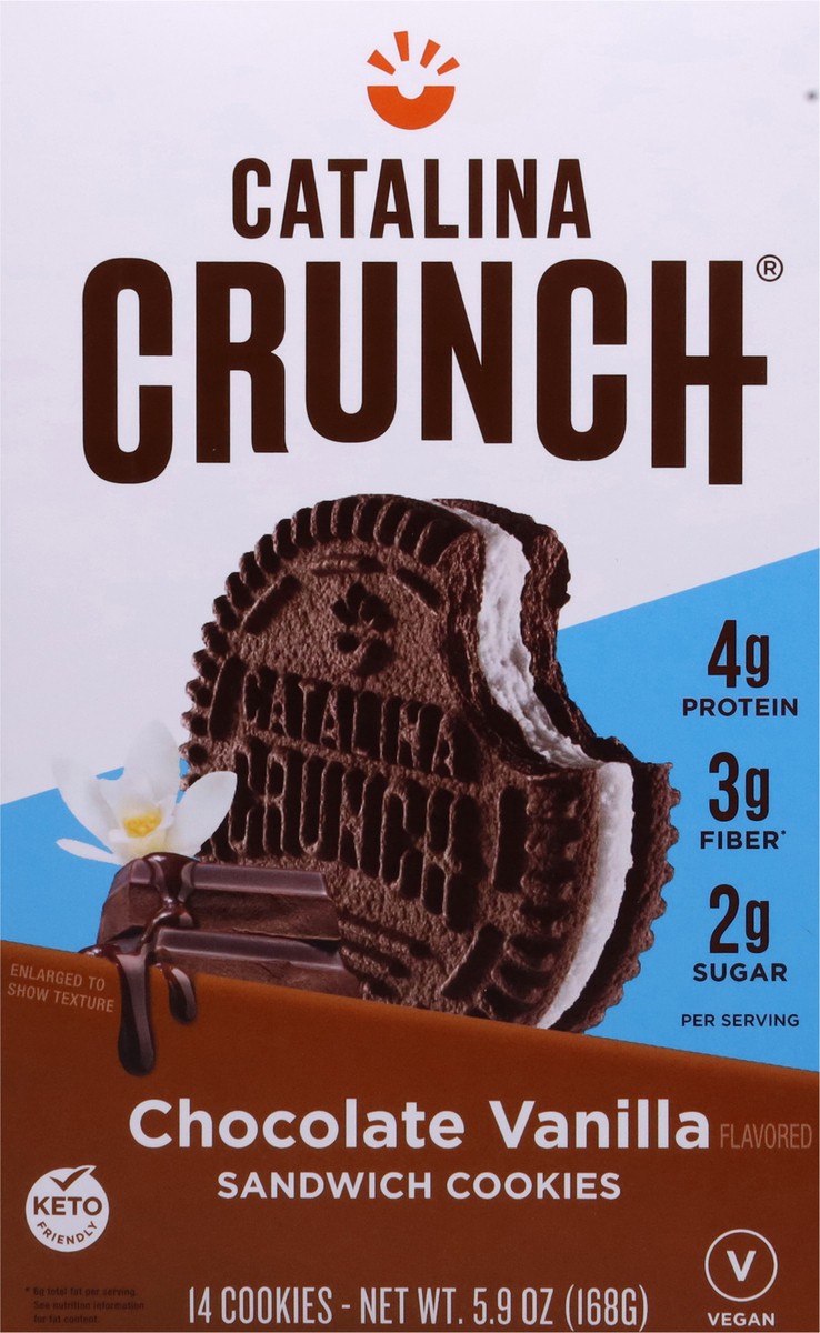slide 16 of 17, Catalina Crunch Chocolate Vanilla Sandwich Cookies - 5.92 Oz, 5.92 oz