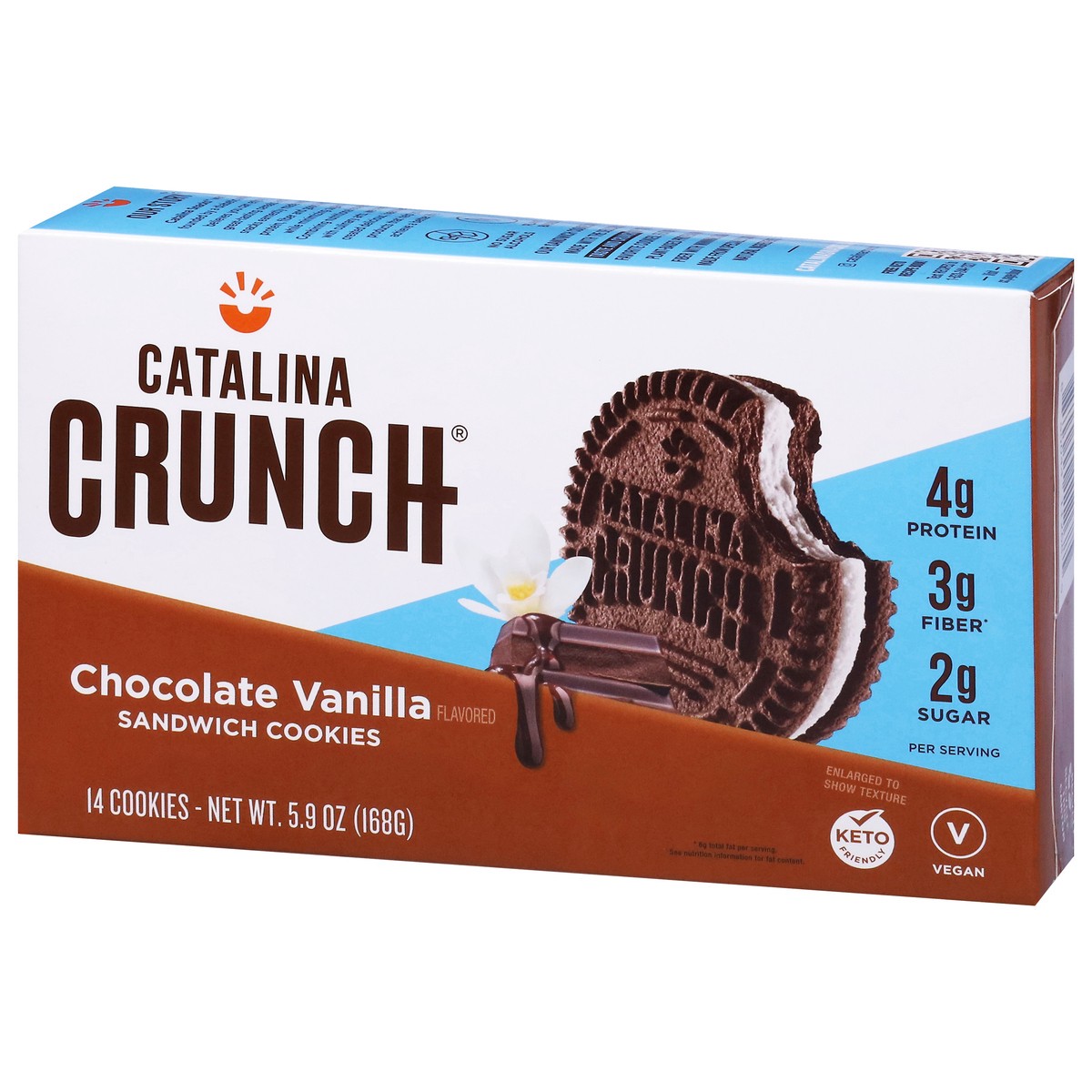 slide 13 of 17, Catalina Crunch Chocolate Vanilla Sandwich Cookies - 5.92 Oz, 5.92 oz