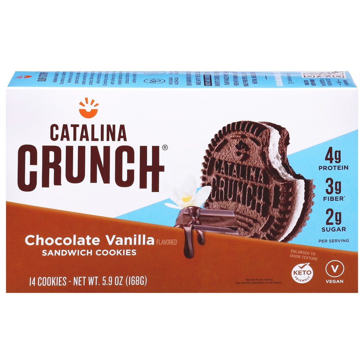 slide 2 of 17, Catalina Crunch Chocolate Vanilla Sandwich Cookies - 5.92 Oz, 5.92 oz