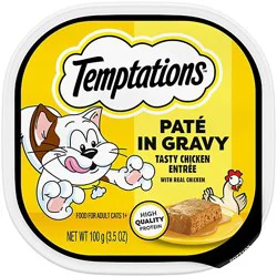 Temptations Paté In Gravy Tasty Chicken Adult Wet Cat Food Single - 3.5 Oz