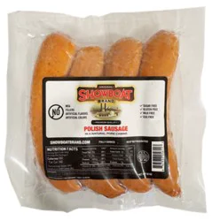 Showboat Pork Sausage Polish 12 Oz - 12 Oz