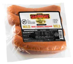 Showboat Beef Sausages Mild 12 Oz - 12 Oz