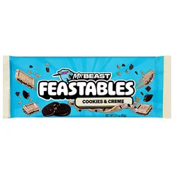 Feastables Cookies And Creme Chocolate Bar - 2.1 Oz