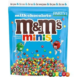 M&ms Minis Milk Chocolate Stand Up Pouch 31.5 Ounces Per Bag - 31.5 Oz