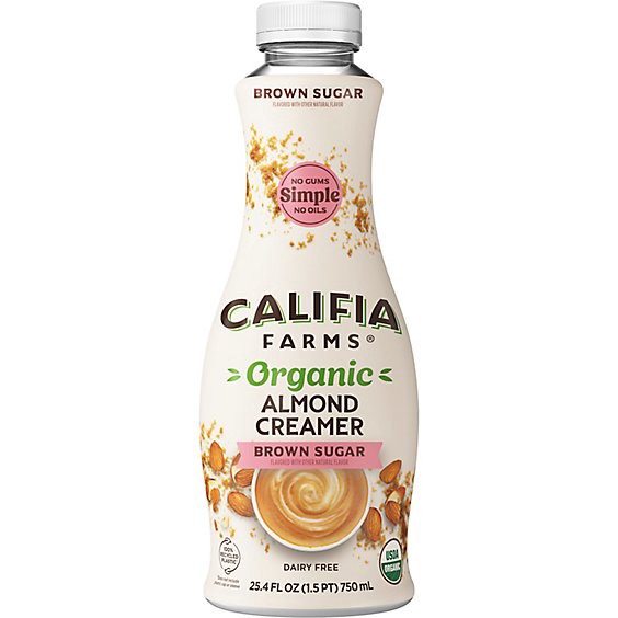 slide 1 of 1, Califia Organic Almond Organic-Brown Sugar - 25.4 Oz, 25.4 fl oz