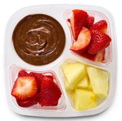 Strawberries & Pineapple W/chocolate Dip - Ea