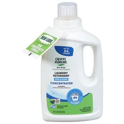 Open Nature Liquid Laundry Detergent Free & Clear 32 Fluid Ounce - 32 Fz