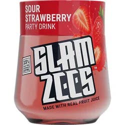 Slamzees Sour Strawberry 187 Ml Wine - 187 Ml