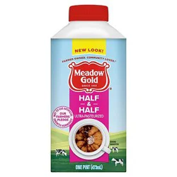 Meadow Gold Half & Half , Pint - Pt