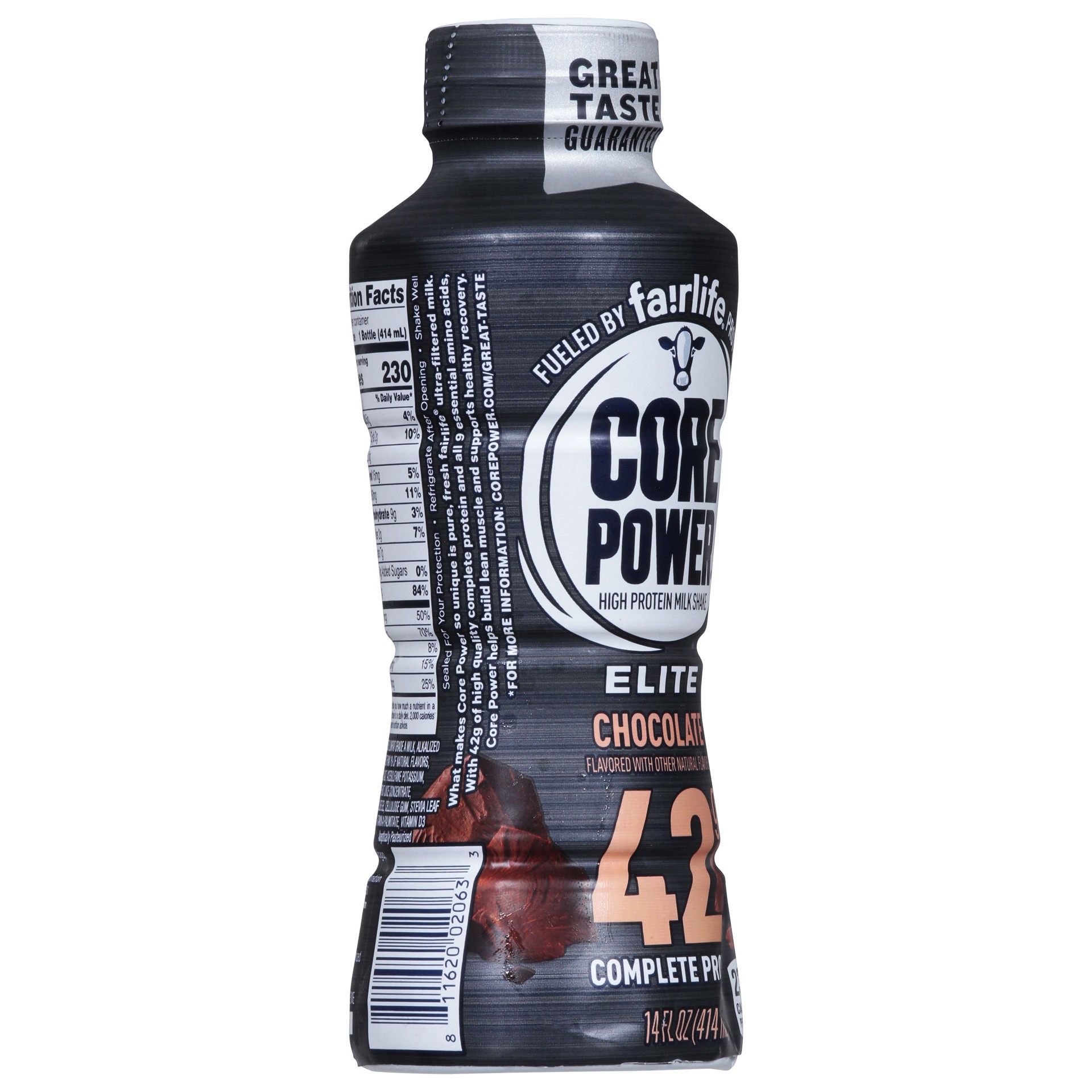 slide 9 of 13, Core Power Protein Chocolate Elite 42g Bottle - 14 Oz, 14 fl oz