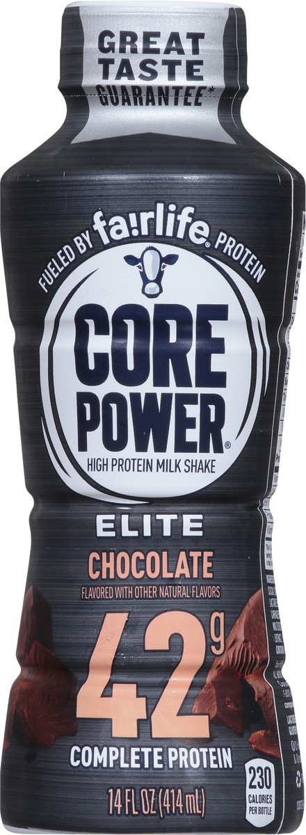 slide 10 of 13, Core Power Protein Chocolate Elite 42g Bottle - 14 Oz, 14 fl oz
