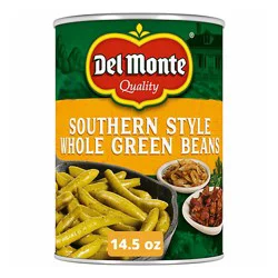 Del Monte Southern Style Whole Green Beans - 14.5 Oz