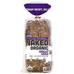 Naked Organic Great Seed Thin Sliced Bread - 20 Oz