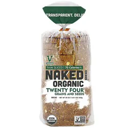 Naked Organic Twenty Four Thin Sliced Bread - 20 Oz