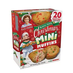 Little Debbie Christmas Mini Muffins 8.44 Oz Carton - 8.44 Oz