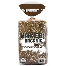 Naked Organic Bread 100% Whole Wheat - 26 Oz