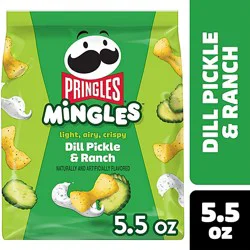 Pringles Mingles Puffed Snacks Dill Pickle And Ranch Salty Snacks - 5.5 Oz