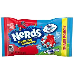 Nerds Lto Gummy Clusters Berry Punch Rush 3oz - 3oz