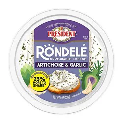 President Rondele Artichoke & Garlic - 8 Oz