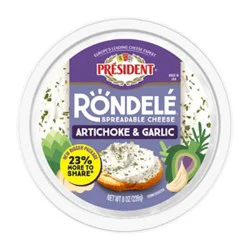 President Rondele Artichoke & Garlic - 8 Oz