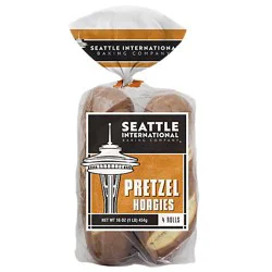 Seattle International Pretzel Hoagies 4 Count - 16 Oz