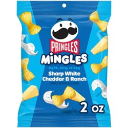 Pringles Mingles Puffed Snacks Sharp White Cheddar And Ranch Cheese Puffs - 2 Oz