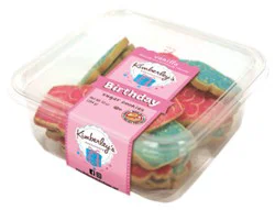 Kimberley's Bakeshoppe Birthday Cupcake & Present Sugar Cookies 25 Count 10 Ounces - 10 Oz