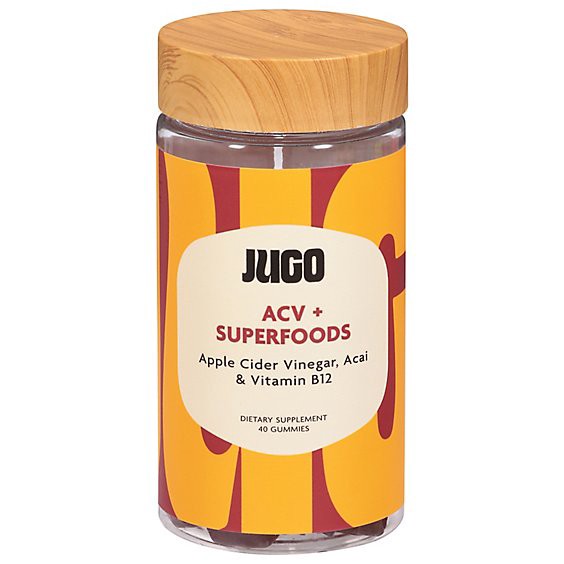 slide 1 of 1, Jugo Acv Plus Superfoods Gummies - 40 Ct, 40 ct