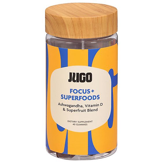 slide 1 of 1, Jugo Focus Superfoods Gummies - 40 Ct, 40 ct