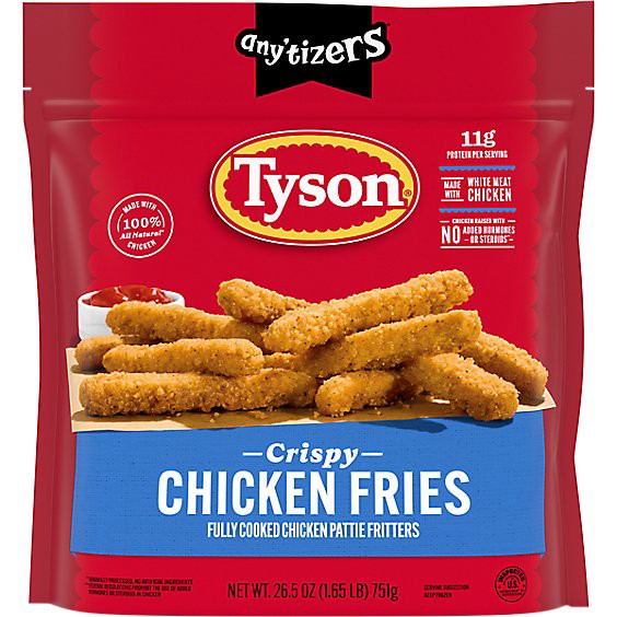 slide 1 of 8, Tyson Anytizers Frozen Crispy Chicken Fries - 26.5 Oz, 26.5 oz