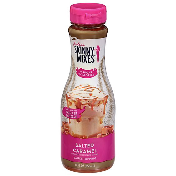 slide 1 of 1, Jordan's Skinny Mixes Sugar Free Salted Caramel Sauce - 12 Oz, 12 oz