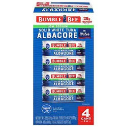 Bumble Bee Solid White Albacore Tuna In Water 4pk/5oz Can - 20 Oz