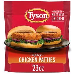 Tyson Frozen Spicy Chicken Patties - 23 Oz