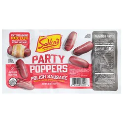 Sahlen Party Popper Cocktail Wiener Polish Sausage, 20 Oz - 20 Oz